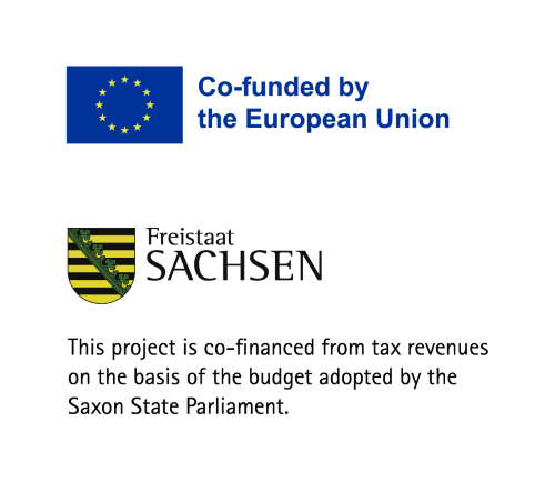 Co-funded by the European Union / This project is co-financed from tax revenues on the basis of the budget adopted by the Saxon State Parliament.