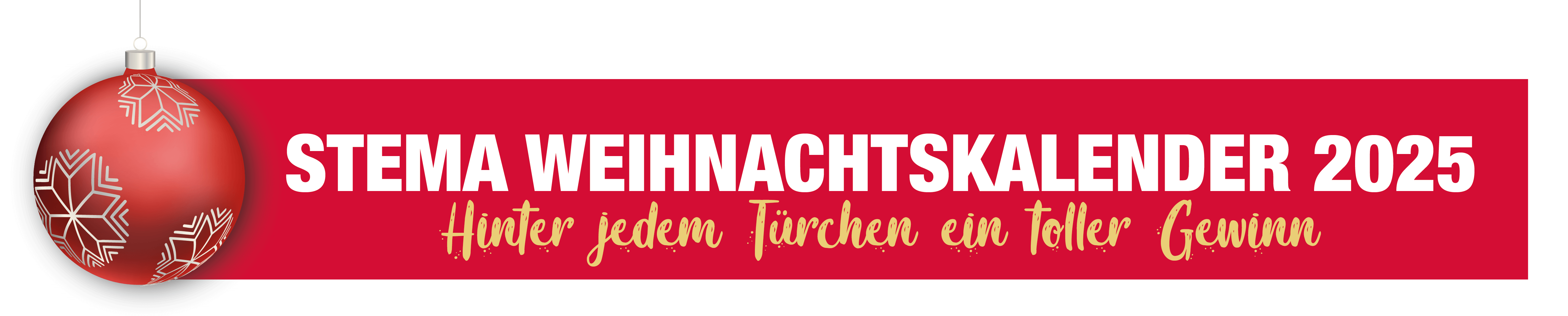 STEMA Weihnachtskalender, Gewinne täglich tolle Preise beim STEMA Weihnachtskalender.