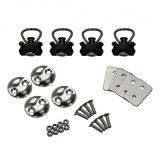 Zurrset: Zurrplatte Airline-S-Line inkl. Fitting