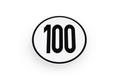 Geschwindigkeitsschild 100 km/h rund