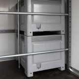 Sperrbalken vertikal mit Gummifuß für Kofferanhänger S-Box / P-Box