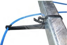 Breakaway brake cable for braked car trailers