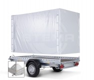 185 cm cover set for mounting on flatbed trailers