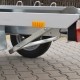Swivel supports for motorcycle trailers