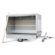 150 cm high cover and frame PREMIUM for mounting on side walls for three-sided dump trailer SHDK