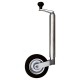 Support wheel with complete rubber wheel on a steel rim 200x40 mm