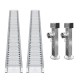 Aluminium ramps incl. guide rail incl. telescopic winch supports for high loader