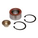 Angular ball bearing set incl. two locking rings and flange nut